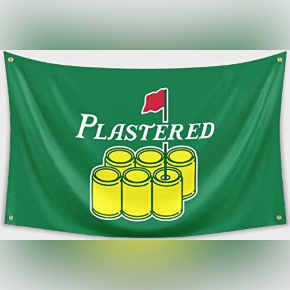 New Plastered flag banner funny meme of Masters golf college man cave 3x5 dorm